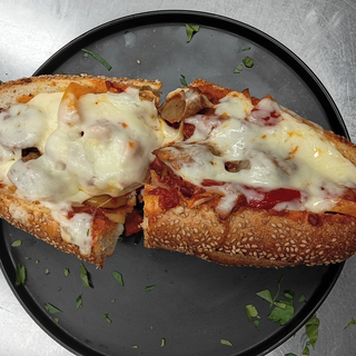 Sausage and peppers hero