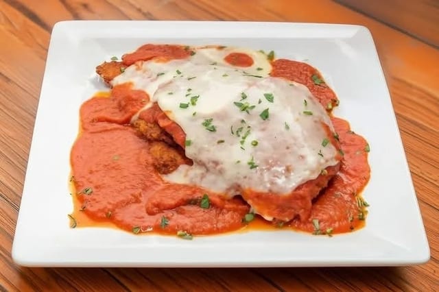 Chicken Parmigiana Pizzetta.